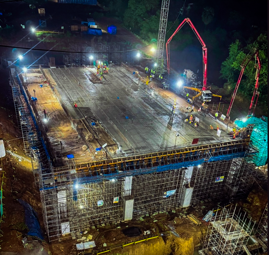 Work in Progress at Surat Bullet Train Station, Surat District, December 2023